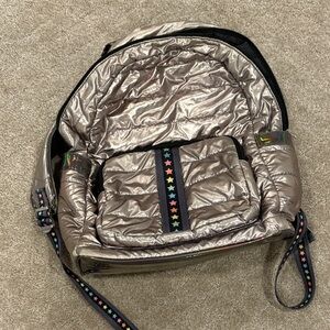 Top Trenz Metallic Backpack with Star Strap